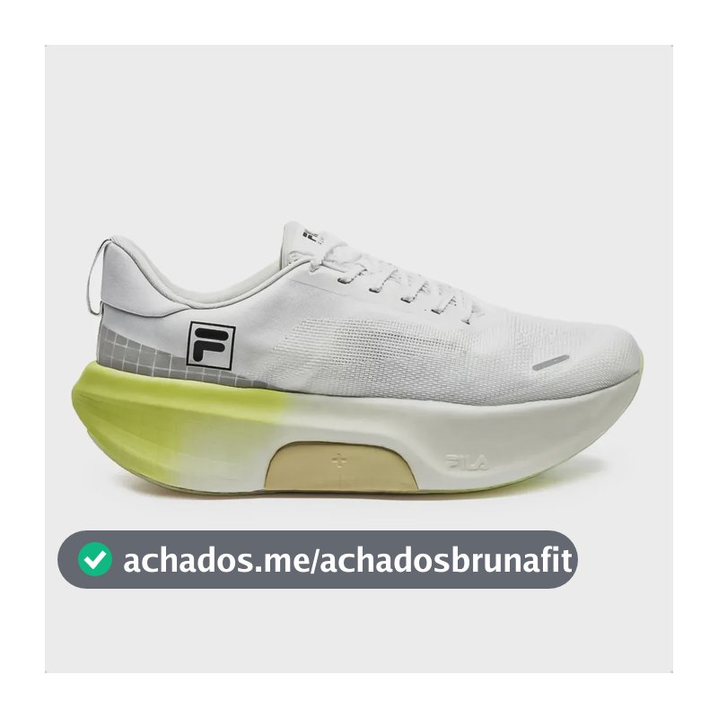 Tênis Fila Masculino Speedrocker Skyfoam Corrida Branco E Amarelo 42 Br