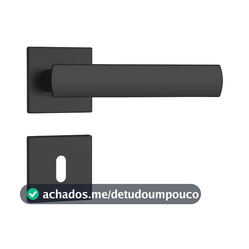 Fechadura Porta Interna Quarto Stam 813/35 Preto Fosco Rq1