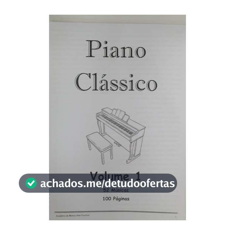 Caderno Partituras Teclado Piano Clássico52 Músicas 100 Pg