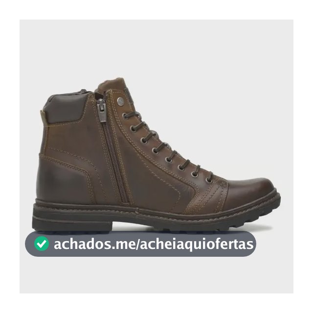 Coturno Freeway Absolut 1 Masculino Couro Legítimo