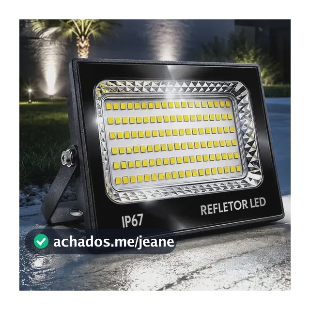 Refletor Super Led 400w Holofote Bivolt Ip67 Cor Da Luz Branco Frio Rfe:6713 Max Lumi