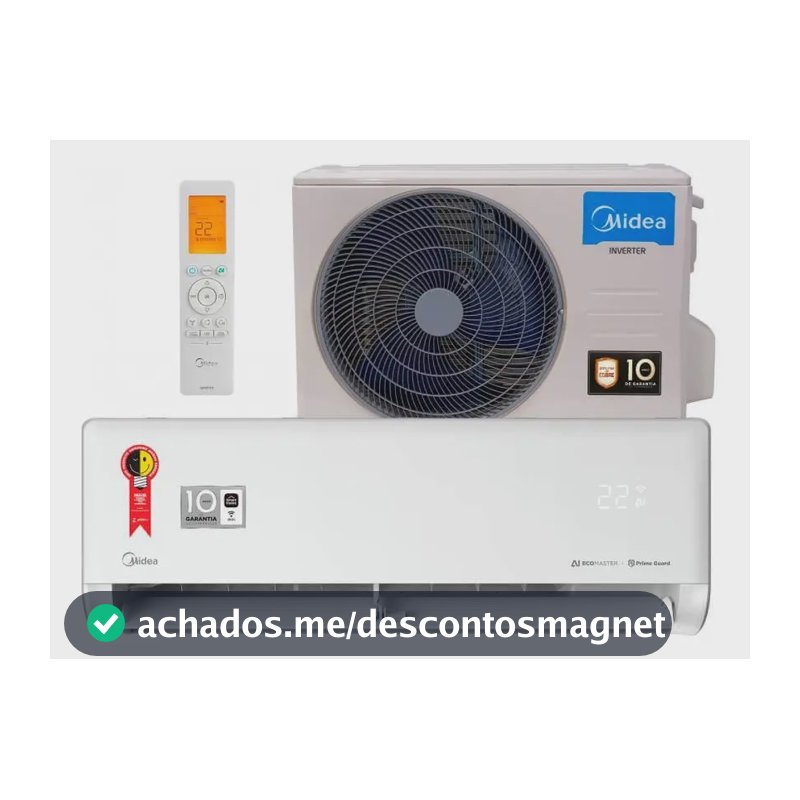 Ar Cond Split Inverter Midea Ia Ecomaster 9k Btus Frio 42EZVCA09M5