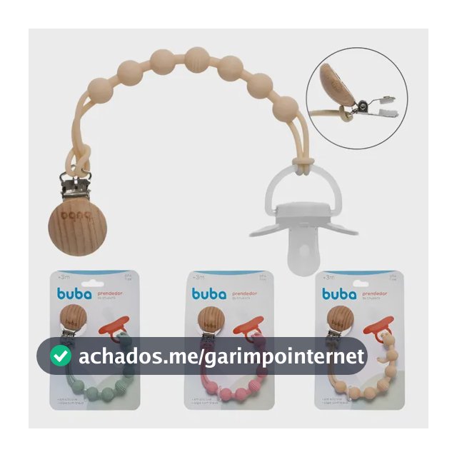 Prendedor De Chupeta Bola Silicone Clipe Menino Menina Buba