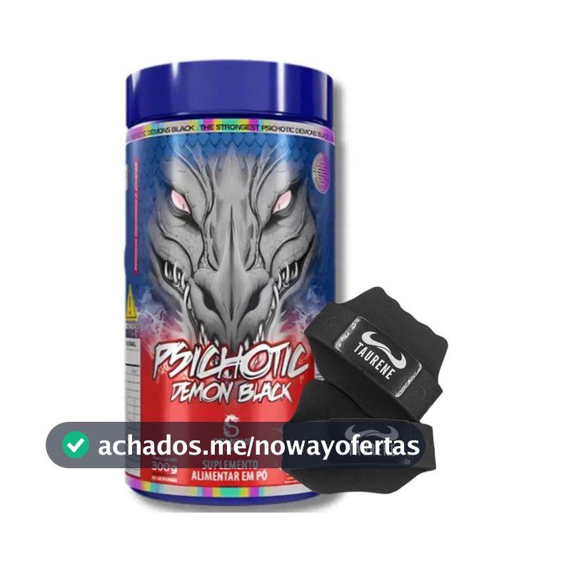 Pre Treino Cafeína Demon Fruit Punch 300g Sem Sabor Demons Lab