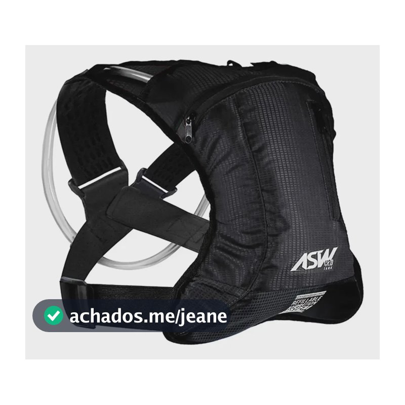 Bolsa Hidratação Asw Tank Lite Preto Mochila