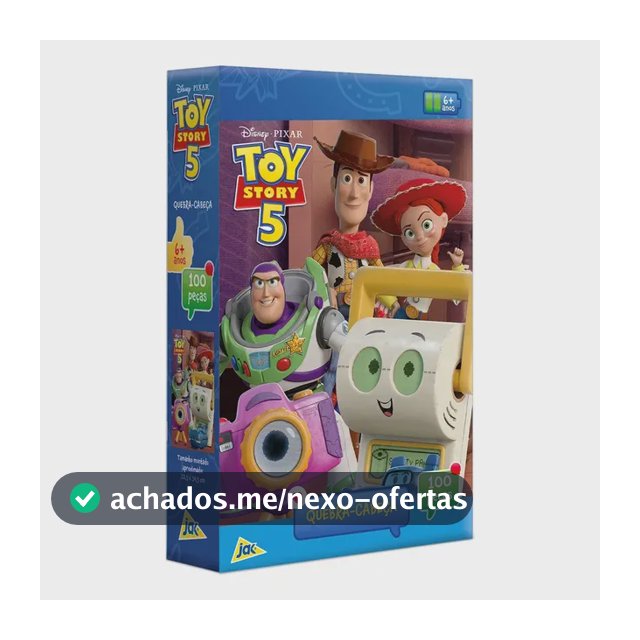 Toyster - Disney: Toy Story 5 - Quebra-cabeça 100 Peças - JAK