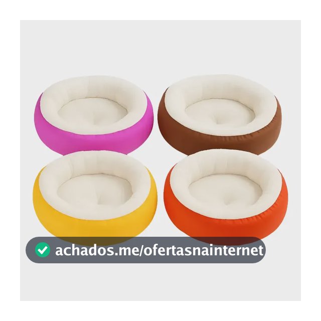 Caminha Redonda Pet Sherpa Cama Para Cães Gatos Macia Quente