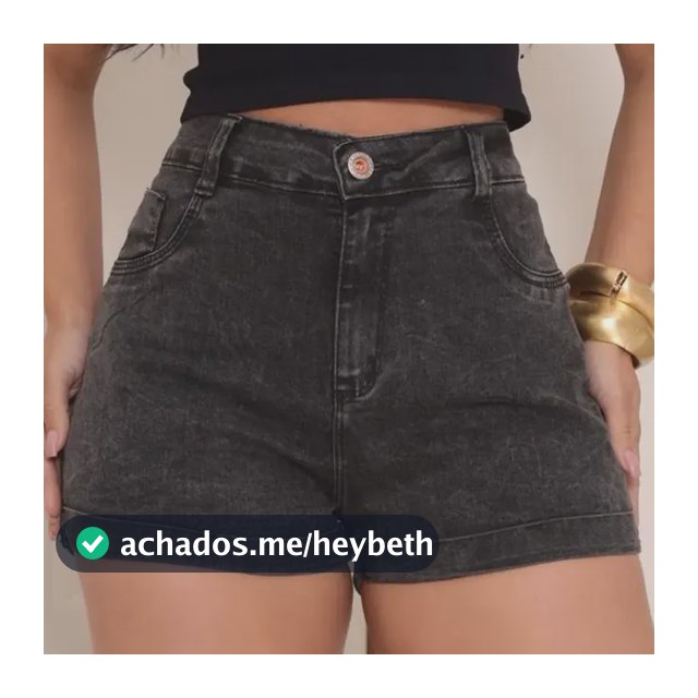 Short Jeans Feminino Cintura Alta C/ Lycra Hot Pant Stillger