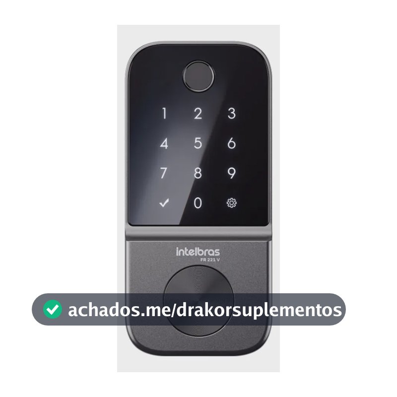 Fechadura Digital de Embutir Biométrica FR 221V Intelbras