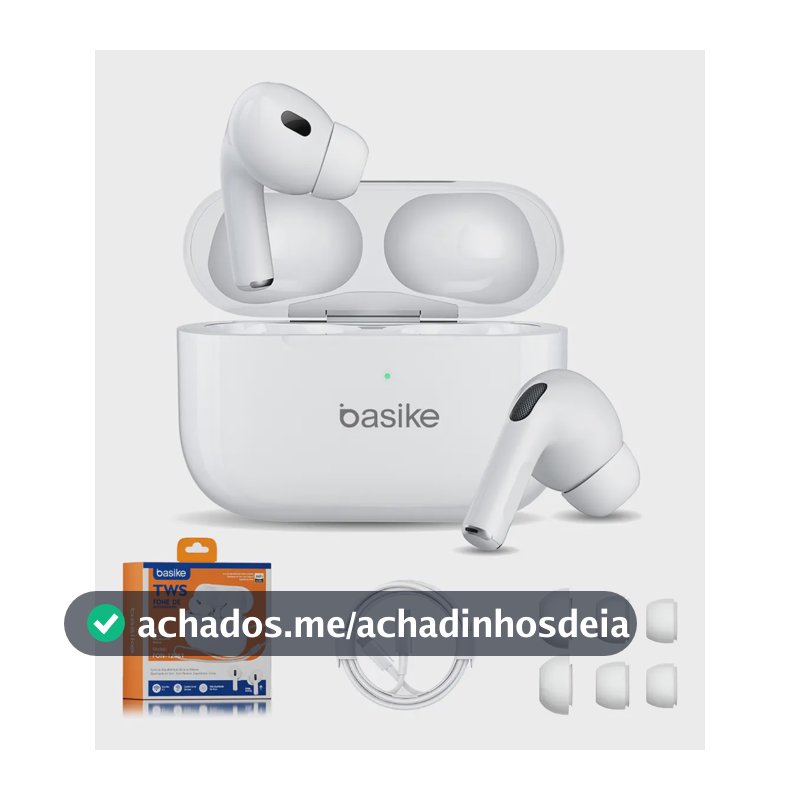 Basike Fone De Ouvido Sem Fio Bluetooth Para Bluetooth 5.3 Branco