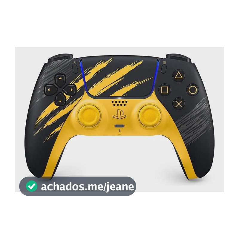 Controle Sem Fio Sony Dualsense Marvel's Wolverine Ps5 Amarelo
