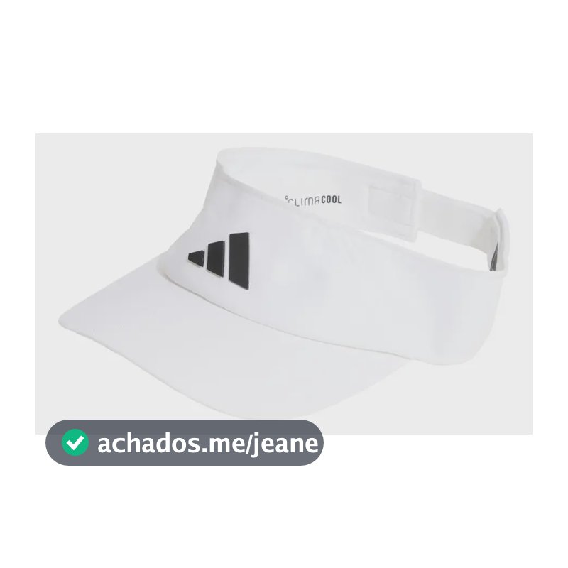 Viseira Climacool adidas Cor Branco / White / Black Tamanho M / G Liso