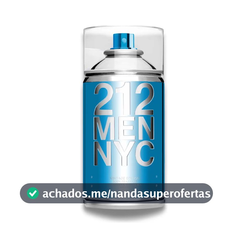 Body Spray Carolina Herrera 212 Men NYC Body Fragrance 250 ml