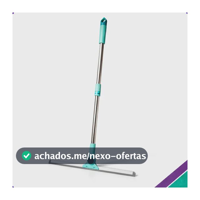 Rodo Vassoura Giratório 180° Tender Trove Silicone Premium Antirisco Cabo Alumínio Ergonômico Seca em 1 Passada Multiuso Pisos Porcelanato Vidros Box Janelas Azulejo Tapete Carro