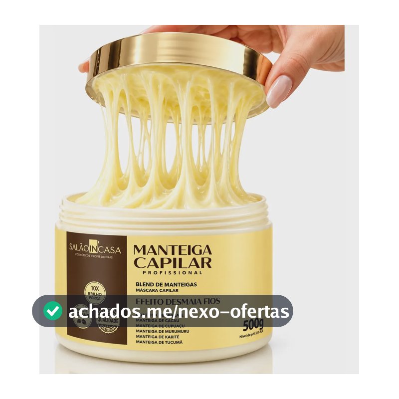 Manteiga Capilar Profissional Mega Nutrição 6 Manteigas