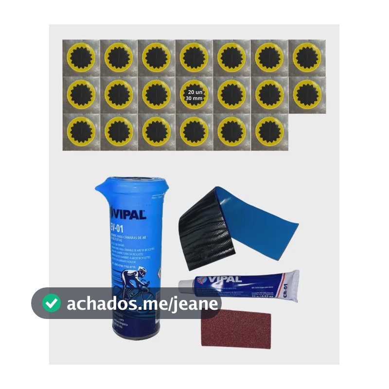 Kit Remendo Bike Pneu Camara De Ar 20 Reparo Estrela Pratico