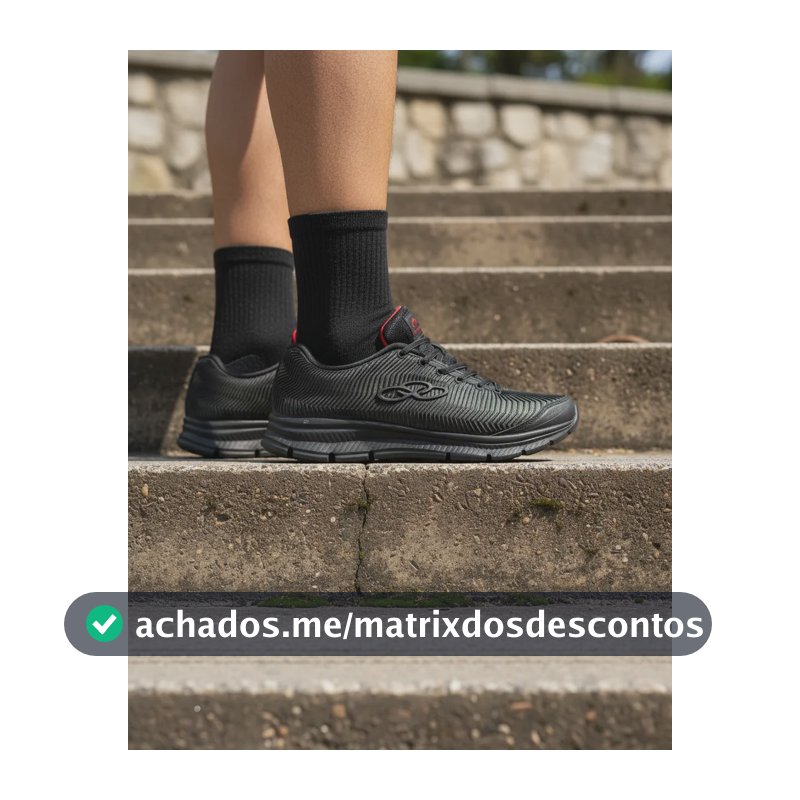 Tênis Olympikus Masculino Esportivo Caminhada Em Promoção Preto 39 Br