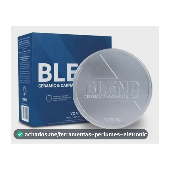 Blend Metal Polish Vonixx 150g Polidor Metais Alto Brilho