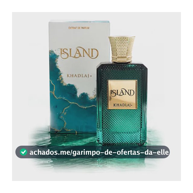 Extrato De Perfume Árabe Island Khadlaj Luxo 100ml Unissex