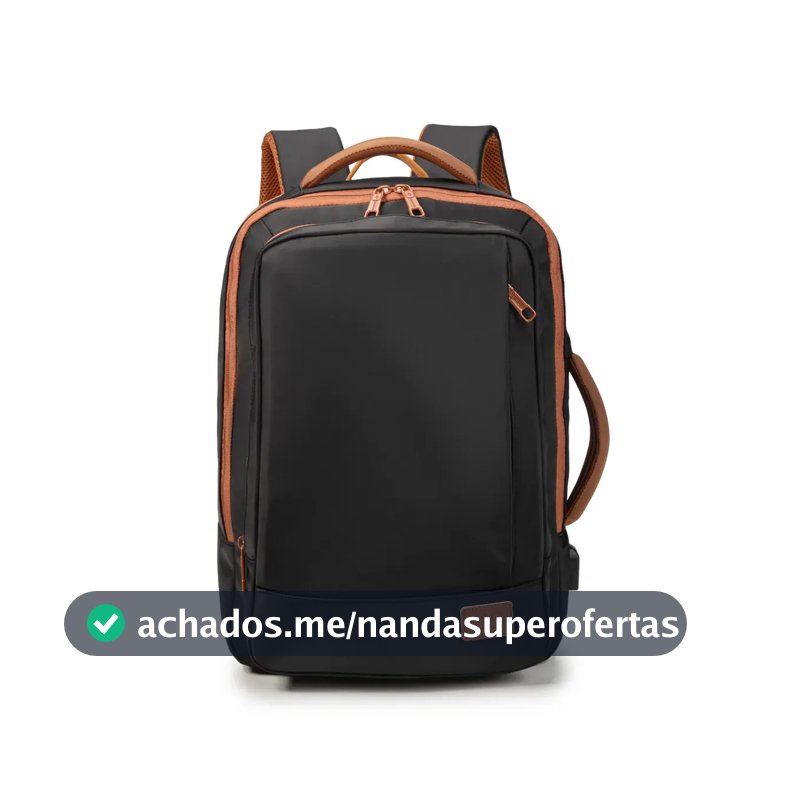 Mochila para Notebook Impermeável e Reforçada com Entrada USB – 25 a 40L, Masculina e Feminina