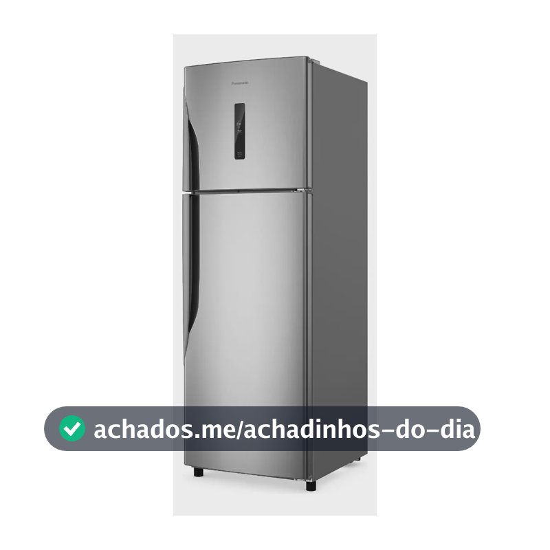 Refrigerador Panasonic 391l Aco Escovado Nr-bt44pv3x Aço Escovado