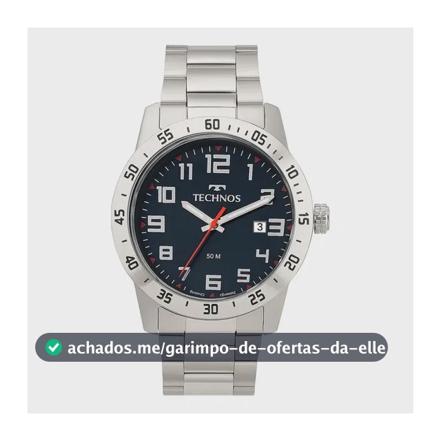 Relógio Technos Masculino Analógico Prateado 2115myi/1a Prateado