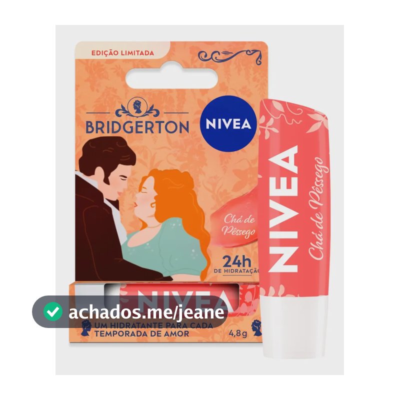 Nivea Hidratante Labial Chá De Pêssego Bridgerton 4,8g