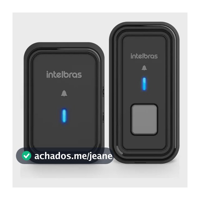 Campainha Sem Fio Intelbras CIB 101 Preta