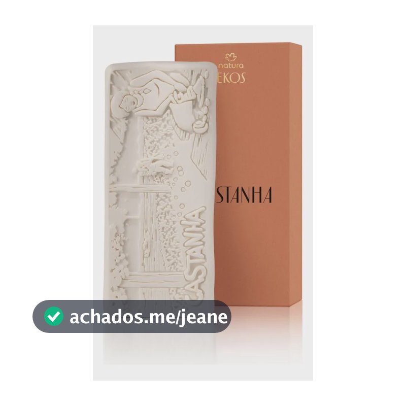 Sabonete Em Barra Cremoso Puro Vegetal Ekos Castanha 100 G