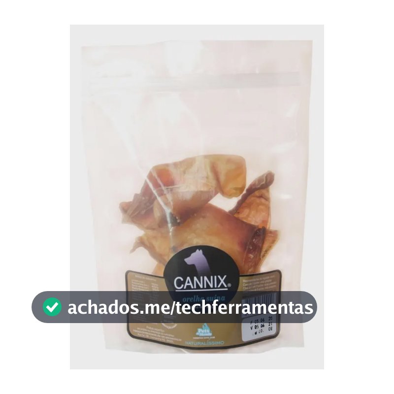 Mordedor Natural Para Cachorro Cannix Orelha Suína 90g