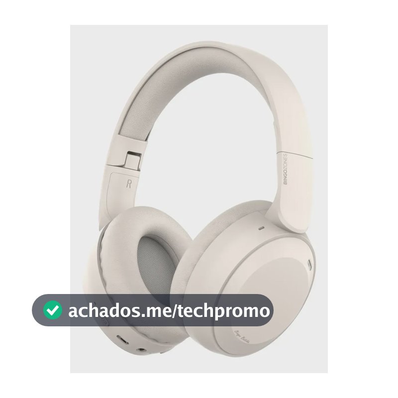 Fone de Ouvido Gamer Mtetubl HXZ-B39 Over-ear Bege com Bluetooth e Microfone