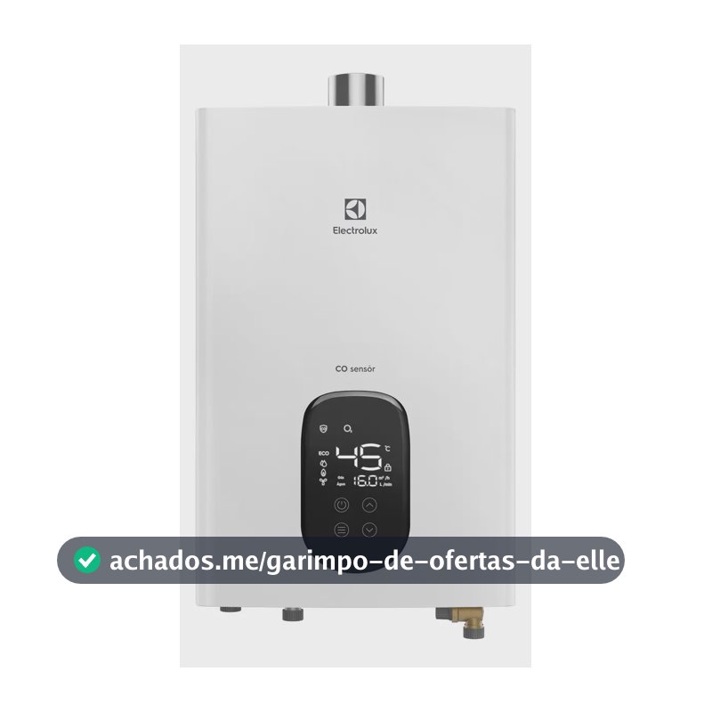 Aquecedor De Água A Gás Electrolux Exaustão 16l H16bn Bivolt
