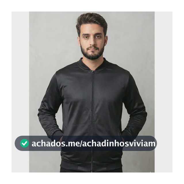 Jaqueta Masculina Bomber Chimpa Com Zíper E Bolsos