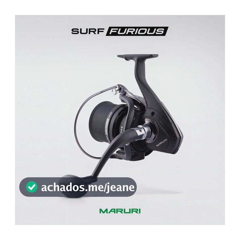 Maruri Surf Furious 8000 molinete preto 650g direito e esquerdo