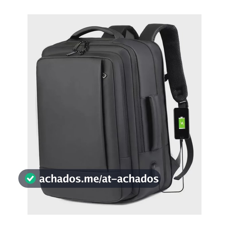 Mochila jiesipote-9242 À Prova D'água Reforçada Expansível Cor Preto