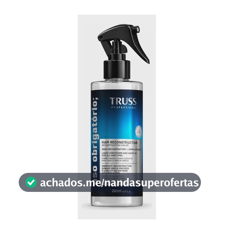 Uso Obrigatório Reconstrutor Capilar Leavein Antifrizz 260ml