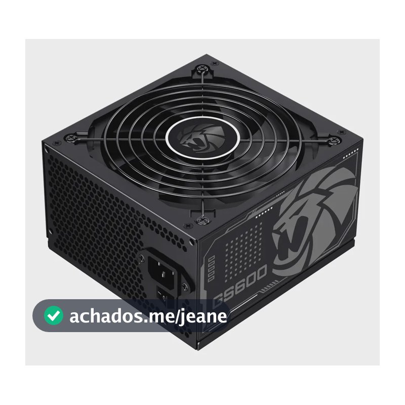 Fonte De Alimentacao 600w Gs600 80 Plus White Gamemax Cor Preto