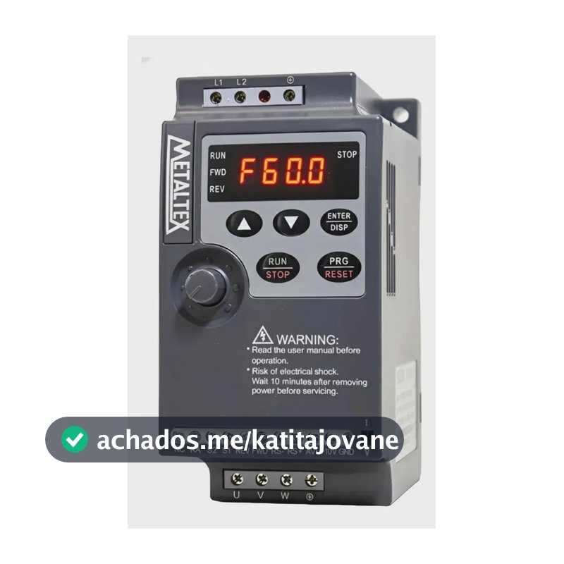 Inversor de Frequência IF10 1cv Monofásico Para Motor Trifásico - IF10-201-1 - Metaltex