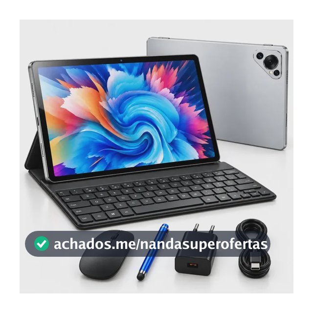 Tablet 10.1 Polegadas Android 16GB+523GB Com Teclado Mouse Caneta Tela Grande