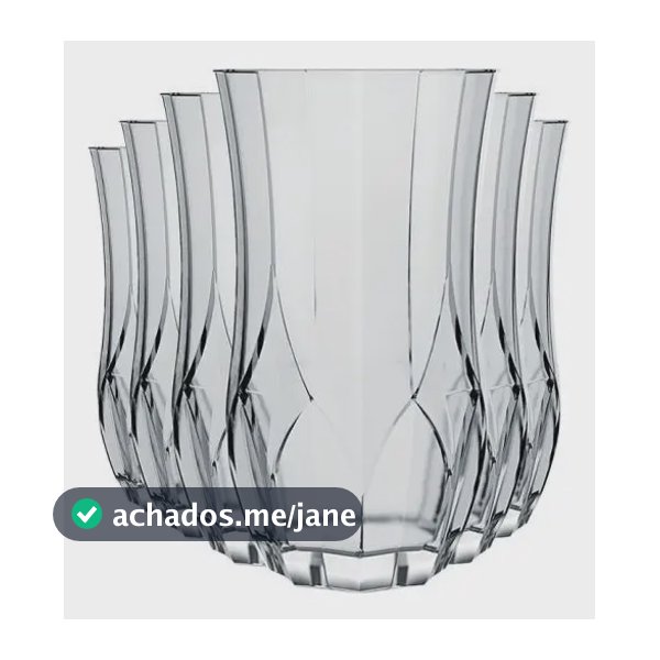 Conjunto de Copos de Vidro Opera Long Drink Nadir Figueredo 360ml 6 Unidades