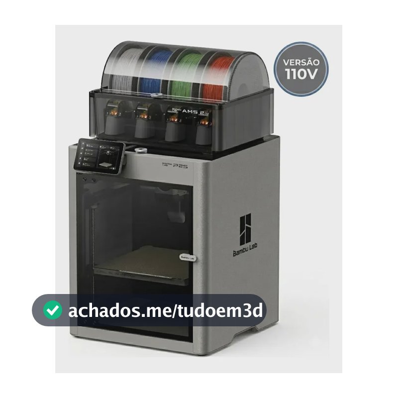 Impressora 3D Bambu Lab P2S + AMS 2 PRO - 110V
