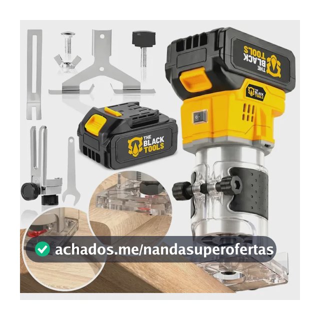 Tupia Manual Laminadora Elétrica A Bateria 4ah 21v 35000rpm 6 Velocidades Bivolt Fresa Madeira Twt21a The Black Tools