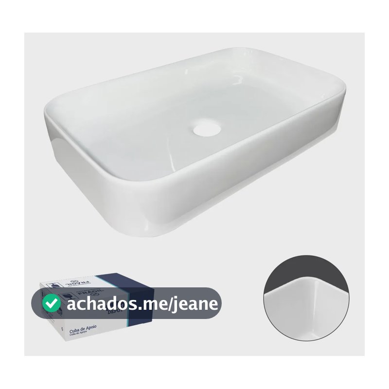 Cuba De Apoio Louça Malbec 60x37x11cm Smart Depot