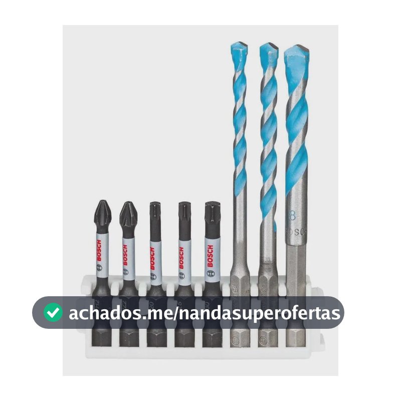 Bosch Kit Pontas Brocas Multiconstruction 8pç Impact Control