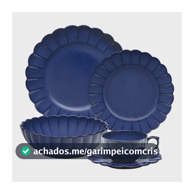 Aparelho De Jantar 20pç Amor Perfeito Flora Oxford Porcelana