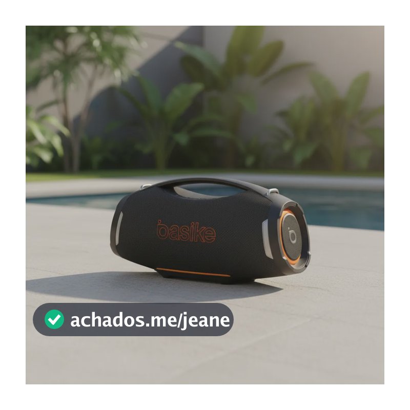 Caixa De Som Basike Portátil Bluetooth 500w Com Som Potente Camuflagem 127/220v