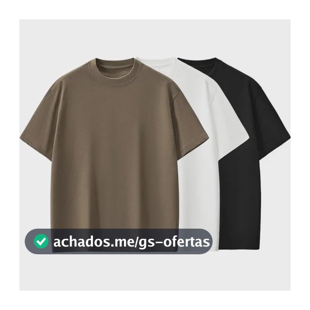 Kit 3 Camisetas Oversized Masculina Basic Streetwear