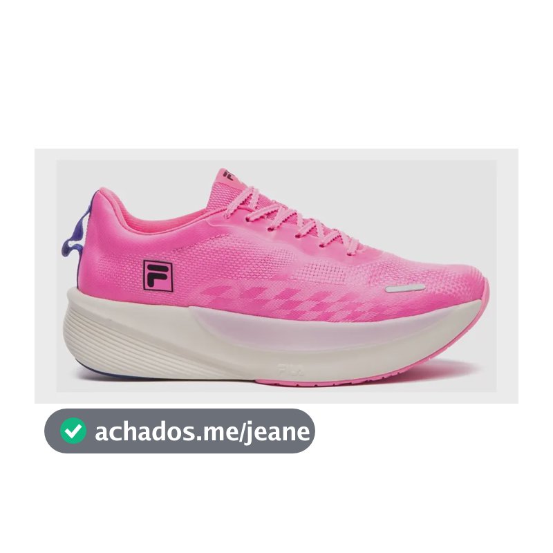 Tênis Feminino Aero Skyfoam Fila Rosa Pink/preto/rosa Liso 37 Br