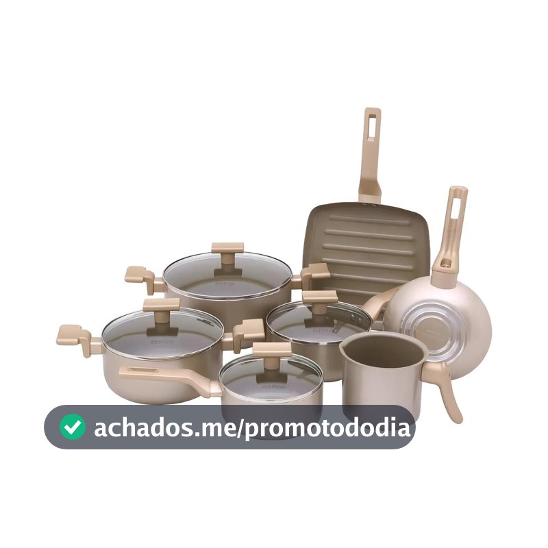 Conjunto De Panelas Sartin Champ 7 Peças Cerâmica Mimo Style