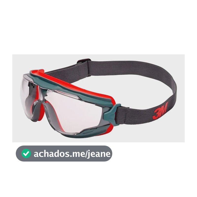 Oculos De Segurança 3m Gg500 Ampla Visao Incolor